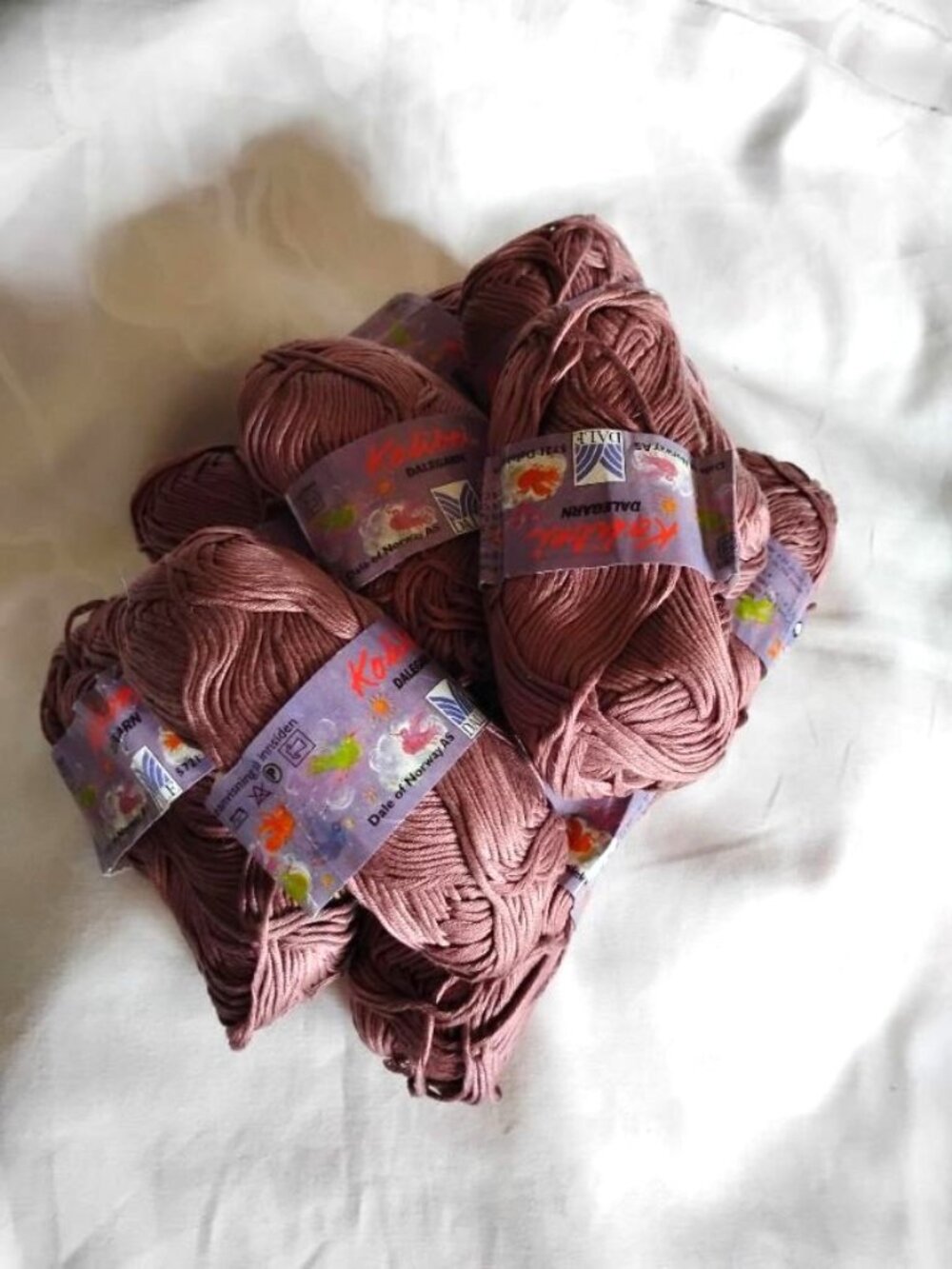 Dale Garn ~ Kolibri Egyptian Cotton ~ 10 skeins ~ cocoa